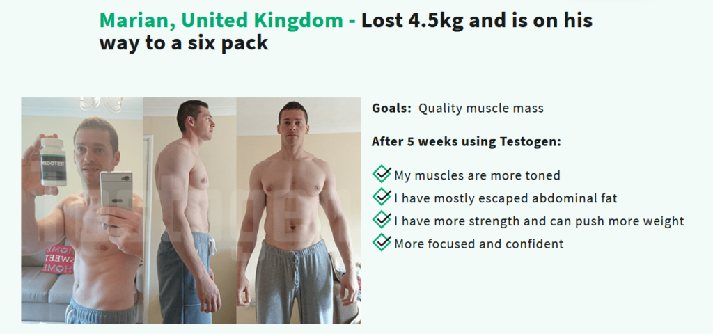 Testogen Testimonial Reviews Australia